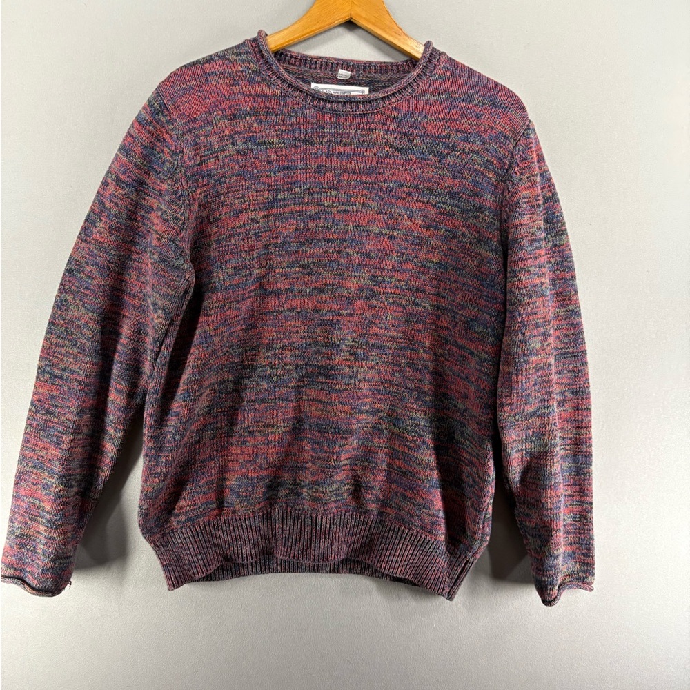 Schott Bros Men Sweater Hand Crafted Size Small Multicolor Cotton Knit
